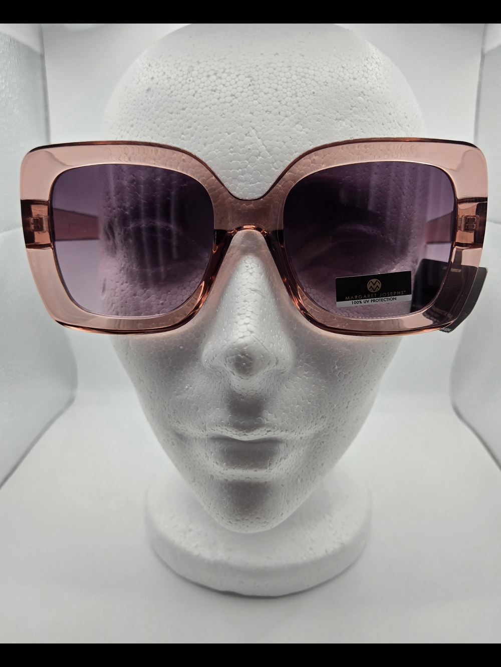 Margaret Josephs Pink Square Sunglasses Celebrity Fashion Housewives Bold Chic